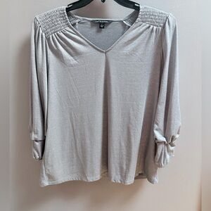 Zac & Rachel Elegant Silver Blouse